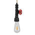 GloboStar® SPOUT 01415 Vintage Industrial Κρεμαστό Φωτιστικό Οροφής Μονόφωτο Μαύρο Μεταλλικό Μ5 x Π7.5 x Y20cm - ledmania.gr