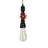 GloboStar® SPOUT 01415 Vintage Industrial Κρεμαστό Φωτιστικό Οροφής Μονόφωτο Μαύρο Μεταλλικό Μ5 x Π7.5 x Y20cm - ledmania.gr