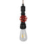 GloboStar® SPOUT 01415 Vintage Industrial Κρεμαστό Φωτιστικό Οροφής Μονόφωτο Μαύρο Μεταλλικό Μ5 x Π7.5 x Y20cm - ledmania.gr