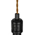 GloboStar® SPOUT 01415 Vintage Industrial Κρεμαστό Φωτιστικό Οροφής Μονόφωτο Μαύρο Μεταλλικό Μ5 x Π7.5 x Y20cm - ledmania.gr