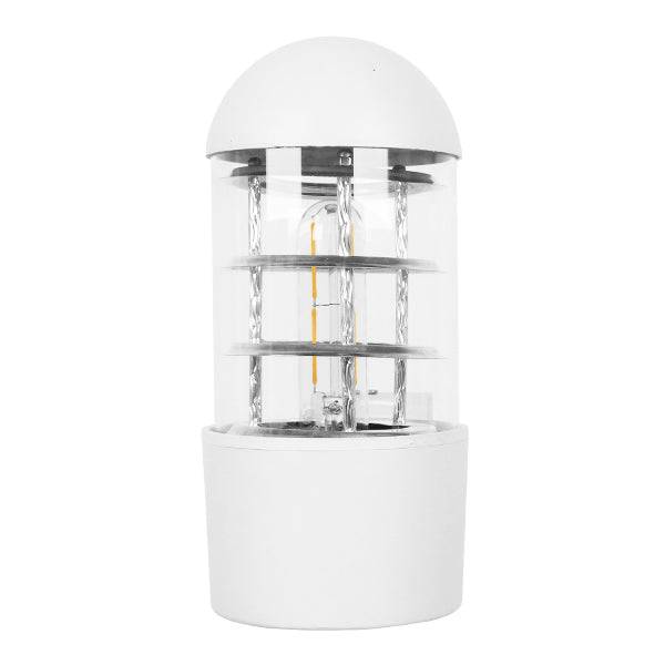 GloboStar® NEWI 01418 Μοντέρνο Φωτιστικό Τοίχου Απλίκα Μονόφωτο Λευκό Μεταλλικό Μ11 x Π17 x Υ23cm - ledmania.gr