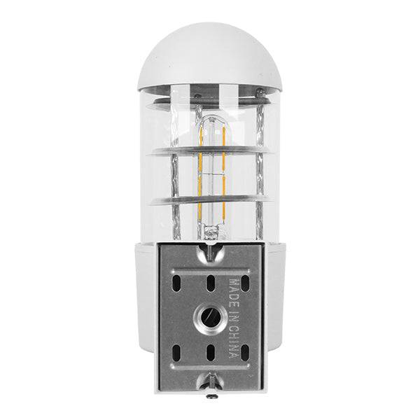 GloboStar® NEWI 01418 Μοντέρνο Φωτιστικό Τοίχου Απλίκα Μονόφωτο Λευκό Μεταλλικό Μ11 x Π17 x Υ23cm - ledmania.gr