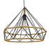 GloboStar® CONCRETE 01422 Vintage Κρεμαστό Φωτιστικό Οροφής Μονόφωτο Μαύρο Μεταλλικό με Μπεζ Σχοινί Φ50 x Υ44cm - ledmania.gr