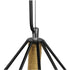 GloboStar® CONCRETE 01422 Vintage Κρεμαστό Φωτιστικό Οροφής Μονόφωτο Μαύρο Μεταλλικό με Μπεζ Σχοινί Φ50 x Υ44cm - ledmania.gr
