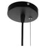 GloboStar® CONCRETE 01422 Vintage Κρεμαστό Φωτιστικό Οροφής Μονόφωτο Μαύρο Μεταλλικό με Μπεζ Σχοινί Φ50 x Υ44cm - ledmania.gr