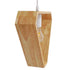 GloboStar® ELISE 01430 Μοντέρνο Κρεμαστό Φωτιστικό Οροφής Μονόφωτο Μπεζ Ξύλινο Δρυς Μ29 x Π8 x Υ28cm - ledmania.gr