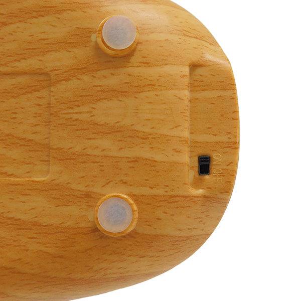 GloboStar® DRAPER 01437 Επαναφορτιζόμενο USB Φωτιστικό Γραφείου LED 6 Watt Μονόφωτο Μεταλλικό σε Απόχρωση Ξύλου με Μαύρο Καπέλο Λευκό Ημέρας 4500K - ledmania.gr