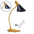 GloboStar® DRAPER 01437 Επαναφορτιζόμενο USB Φωτιστικό Γραφείου LED 6 Watt Μονόφωτο Μεταλλικό σε Απόχρωση Ξύλου με Μαύρο Καπέλο Λευκό Ημέρας 4500K - ledmania.gr