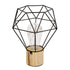 GloboStar® ANTLER 01441 Μοντέρνο Επιτραπέζιο Φωτιστικό Γραφείου LED USB DC 5V Μονόφωτο Μεταλλικό Μαύρο με Ξύλινη Βάση Θερμό Λευκό 3000K Φ19 x Μ19 x Π19 x Υ23cm - ledmania.gr