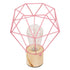 GloboStar® ANTLER 01442 Μοντέρνο Επιτραπέζιο Φωτιστικό Γραφείου LED USB DC 5V Μονόφωτο Μεταλλικό Ροζ με Ξύλινη Βάση Θερμό Λευκό 3000K Φ19 x Μ19 x Π19 x Υ23cm - ledmania.gr