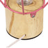 GloboStar® ANTLER 01442 Μοντέρνο Επιτραπέζιο Φωτιστικό Γραφείου LED USB DC 5V Μονόφωτο Μεταλλικό Ροζ με Ξύλινη Βάση Θερμό Λευκό 3000K Φ19 x Μ19 x Π19 x Υ23cm - ledmania.gr