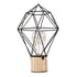 GloboStar® ANTLER 01443 Μοντέρνο Επιτραπέζιο Φωτιστικό Γραφείου LED USB DC 5V Μονόφωτο Μεταλλικό Ροζ με Ξύλινη Βάση Θερμό Λευκό 3000K Φ19 x Μ19 x Π19 x Υ23cm - ledmania.gr