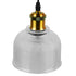 GloboStar® SEGRETO 01447 Vintage Κρεμαστό Φωτιστικό Οροφής Μονόφωτο Γυάλινο Διάφανο Καμπάνα με Χρυσό Ντουί Φ14 x 18cm - ledmania.gr