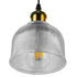 GloboStar® SEGRETO 01447 Vintage Κρεμαστό Φωτιστικό Οροφής Μονόφωτο Γυάλινο Διάφανο Καμπάνα με Χρυσό Ντουί Φ14 x 18cm - ledmania.gr