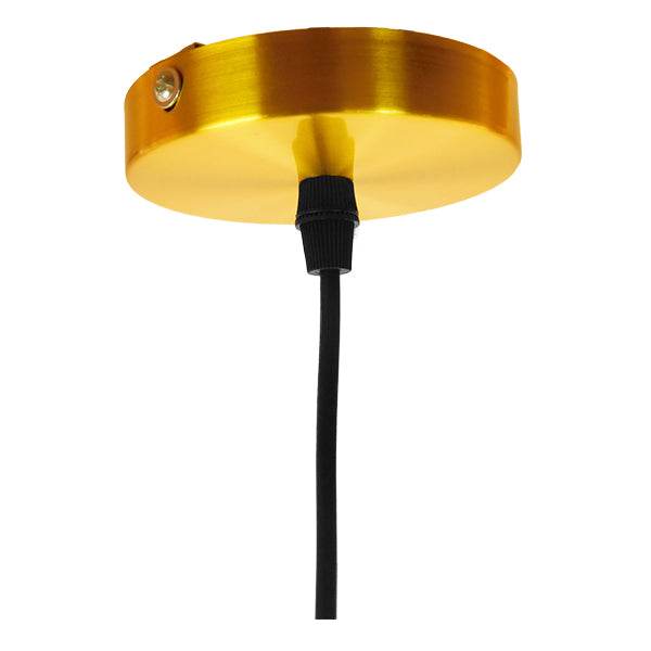 GloboStar® SEGRETO 01452 Vintage Κρεμαστό Φωτιστικό Οροφής Μονόφωτο Μπλε Γυάλινο Διάφανο Καμπάνα με Χρυσό Ντουί Φ14 x Υ18cm - ledmania.gr