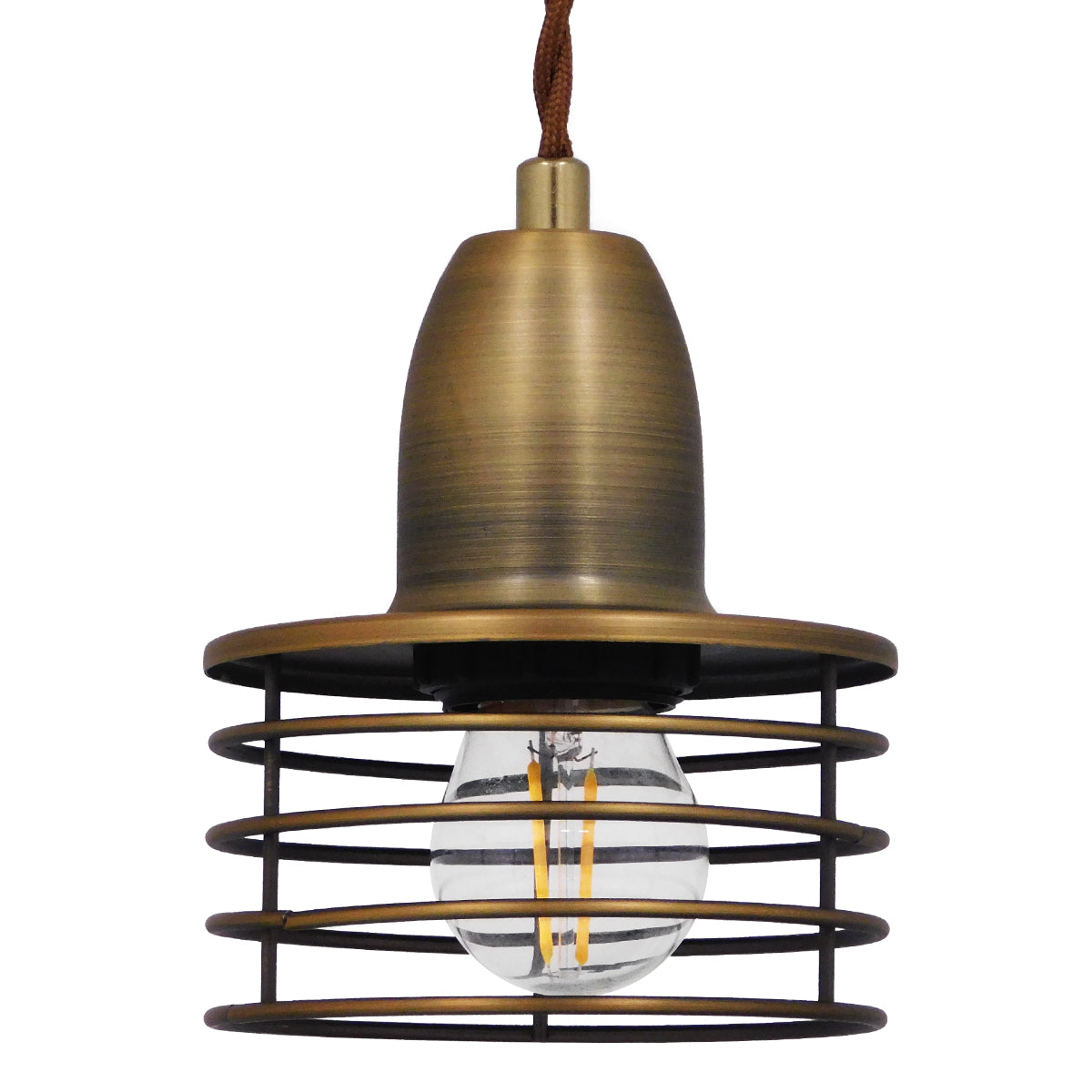 GloboStar® MANHATTAN 01454 Μοντέρνο Industrial Κρεμαστό Φωτιστικό Οροφής Μονόφωτο Μεταλλικό Χρυσό Καμπάνα Φ11 x Υ14cm - ledmania.gr