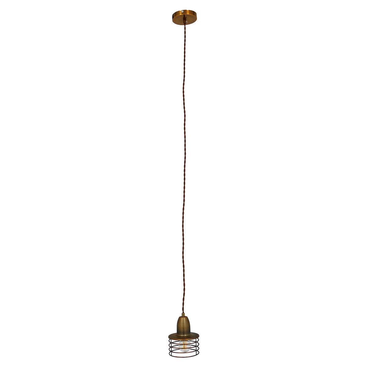 GloboStar® MANHATTAN 01454 Μοντέρνο Industrial Κρεμαστό Φωτιστικό Οροφής Μονόφωτο Μεταλλικό Χρυσό Καμπάνα Φ11 x Υ14cm - ledmania.gr