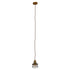 GloboStar® MANHATTAN 01454 Μοντέρνο Industrial Κρεμαστό Φωτιστικό Οροφής Μονόφωτο Μεταλλικό Χρυσό Καμπάνα Φ11 x Υ14cm - ledmania.gr