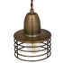 GloboStar® MANHATTAN 01454 Μοντέρνο Industrial Κρεμαστό Φωτιστικό Οροφής Μονόφωτο Μεταλλικό Χρυσό Καμπάνα Φ11 x Υ14cm - ledmania.gr