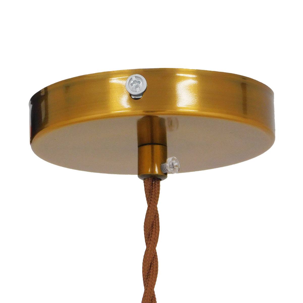 GloboStar® MANHATTAN 01454 Μοντέρνο Industrial Κρεμαστό Φωτιστικό Οροφής Μονόφωτο Μεταλλικό Χρυσό Καμπάνα Φ11 x Υ14cm - ledmania.gr