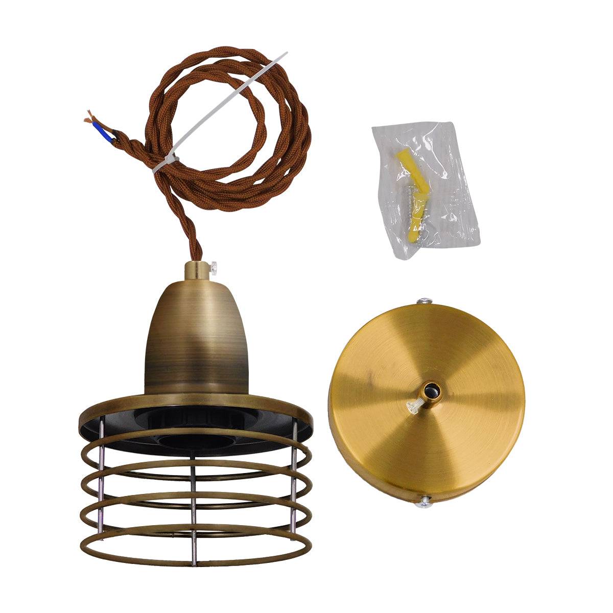 GloboStar® MANHATTAN 01454 Μοντέρνο Industrial Κρεμαστό Φωτιστικό Οροφής Μονόφωτο Μεταλλικό Χρυσό Καμπάνα Φ11 x Υ14cm - ledmania.gr