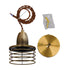 GloboStar® MANHATTAN 01454 Μοντέρνο Industrial Κρεμαστό Φωτιστικό Οροφής Μονόφωτο Μεταλλικό Χρυσό Καμπάνα Φ11 x Υ14cm - ledmania.gr