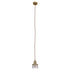 GloboStar® MANHATTAN 01455 Μοντέρνο Industrial Κρεμαστό Φωτιστικό Οροφής Μονόφωτο Μεταλλικό Μπρούτζινο Καμπάνα Φ11 x Υ14cm - ledmania.gr