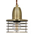 GloboStar® MANHATTAN 01455 Μοντέρνο Industrial Κρεμαστό Φωτιστικό Οροφής Μονόφωτο Μεταλλικό Μπρούτζινο Καμπάνα Φ11 x Υ14cm - ledmania.gr