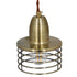 GloboStar® MANHATTAN 01455 Μοντέρνο Industrial Κρεμαστό Φωτιστικό Οροφής Μονόφωτο Μεταλλικό Μπρούτζινο Καμπάνα Φ11 x Υ14cm - ledmania.gr