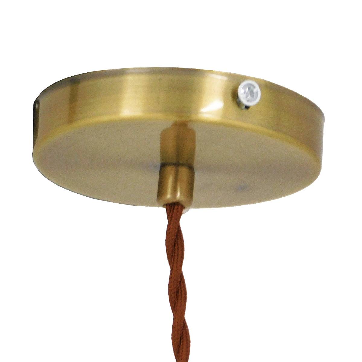 GloboStar® MANHATTAN 01455 Μοντέρνο Industrial Κρεμαστό Φωτιστικό Οροφής Μονόφωτο Μεταλλικό Μπρούτζινο Καμπάνα Φ11 x Υ14cm - ledmania.gr