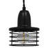 GloboStar® MANHATTAN 01456 Μοντέρνο Industrial Κρεμαστό Φωτιστικό Οροφής Μονόφωτο Μεταλλικό Μαύρο Καμπάνα Φ11 x Υ14cm - ledmania.gr