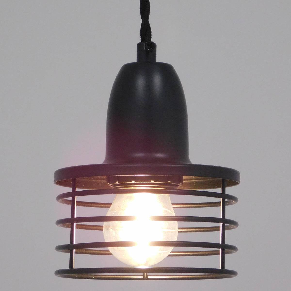 GloboStar® MANHATTAN 01456 Μοντέρνο Industrial Κρεμαστό Φωτιστικό Οροφής Μονόφωτο Μεταλλικό Μαύρο Καμπάνα Φ11 x Υ14cm - ledmania.gr