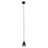GloboStar® MANHATTAN 01456 Μοντέρνο Industrial Κρεμαστό Φωτιστικό Οροφής Μονόφωτο Μεταλλικό Μαύρο Καμπάνα Φ11 x Υ14cm - ledmania.gr