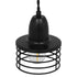GloboStar® MANHATTAN 01456 Μοντέρνο Industrial Κρεμαστό Φωτιστικό Οροφής Μονόφωτο Μεταλλικό Μαύρο Καμπάνα Φ11 x Υ14cm - ledmania.gr