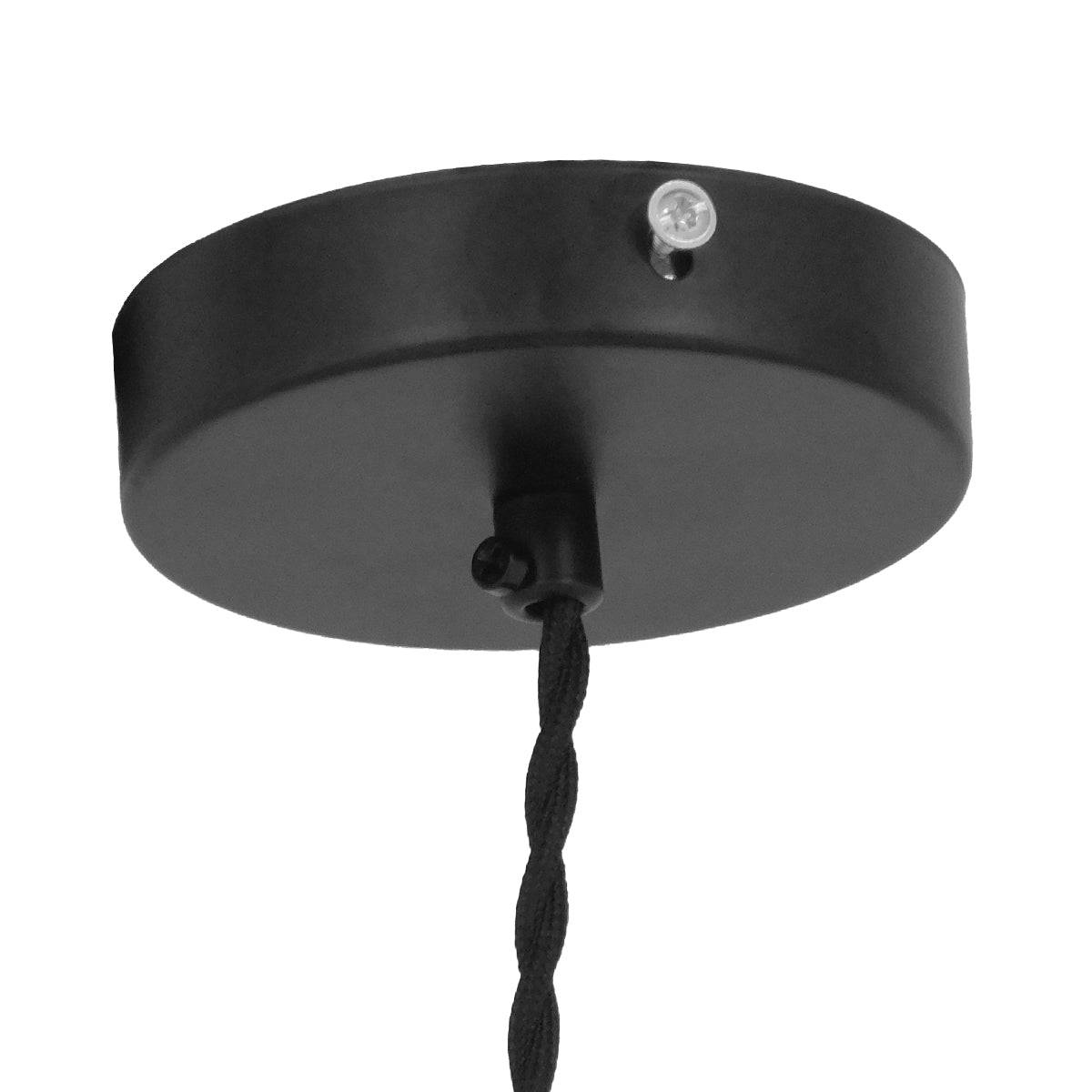 GloboStar® MANHATTAN 01456 Μοντέρνο Industrial Κρεμαστό Φωτιστικό Οροφής Μονόφωτο Μεταλλικό Μαύρο Καμπάνα Φ11 x Υ14cm - ledmania.gr