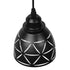 GloboStar® COOLIE 01475 Μοντέρνο Κρεμαστό Φωτιστικό Οροφής Μονόφωτο Μεταλλικό Μαύρο Λευκό Καμπάνα Φ13 x Υ14cm - ledmania.gr