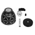 GloboStar® COOLIE 01475 Μοντέρνο Κρεμαστό Φωτιστικό Οροφής Μονόφωτο Μεταλλικό Μαύρο Λευκό Καμπάνα Φ13 x Υ14cm - ledmania.gr