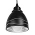 GloboStar® LAGUNA 01477 Μοντέρνο Κρεμαστό Φωτιστικό Οροφής Μονόφωτο Μεταλλικό Μαύρο Λευκό Καμπάνα Φ13 x Υ14cm - ledmania.gr