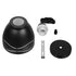 GloboStar® LAGUNA 01477 Μοντέρνο Κρεμαστό Φωτιστικό Οροφής Μονόφωτο Μεταλλικό Μαύρο Λευκό Καμπάνα Φ13 x Υ14cm - ledmania.gr