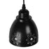 GloboStar® MARGARETA 01479 Μοντέρνο Κρεμαστό Φωτιστικό Οροφής Μονόφωτο Μεταλλικό Μαύρο Λευκό Καμπάνα Φ13 x Υ14cm - ledmania.gr