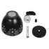 GloboStar® MARGARETA 01479 Μοντέρνο Κρεμαστό Φωτιστικό Οροφής Μονόφωτο Μεταλλικό Μαύρο Λευκό Καμπάνα Φ13 x Υ14cm - ledmania.gr