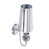 GloboStar® LAURA 01498 Μοντέρνο Φωτιστικό Τοίχου Απλίκα Μονόφωτο Μεταλλικό Ασημί Νίκελ Φ15 x Μ15 x Π21 x Y48cm - ledmania.gr