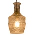GloboStar® WHISKEY 01513 Vintage Κρεμαστό Φωτιστικό Οροφής Μονόφωτο Γυάλινο Διάφανο Φ13 x Υ22cm - ledmania.gr