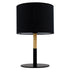 GloboStar® BRONX 01519 Μοντέρνο Επιτραπέζιο Φωτιστικό Πορτατίφ Μονόφωτο Μεταλλικό με Μαύρο Καπέλο Φ25xY40cm - ledmania.gr