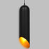 GloboStar® CARSON 01528 Μοντέρνο Κρεμαστό Φωτιστικό Οροφής Μονόφωτο Μαύρο - Χρυσό Μεταλλικό Καμπάνα Φ12 x Υ52cm - ledmania.gr