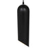 GloboStar® CARSON 01528 Μοντέρνο Κρεμαστό Φωτιστικό Οροφής Μονόφωτο Μαύρο - Χρυσό Μεταλλικό Καμπάνα Φ12 x Υ52cm - ledmania.gr