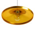 GloboStar® SHANGHAI GOLD 01545 Μοντέρνο Κρεμαστό Φωτιστικό Οροφής Μονόφωτο Χρυσό Μεταλλικό Καμπάνα Φ37 x Y20cm - ledmania.gr