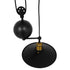 GloboStar® CARILO 01549 Vintage Industrial Κρεμαστό Φωτιστικό Οροφής Μονόφωτο Μαύρο Μεταλλικό με Ρυθμιζόμενη Ανάρτηση Μ32 x Π26 x Υ120cm - ledmania.gr