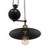 GloboStar® CARILO 01549 Vintage Industrial Κρεμαστό Φωτιστικό Οροφής Μονόφωτο Μαύρο Μεταλλικό με Ρυθμιζόμενη Ανάρτηση Μ32 x Π26 x Υ120cm - ledmania.gr