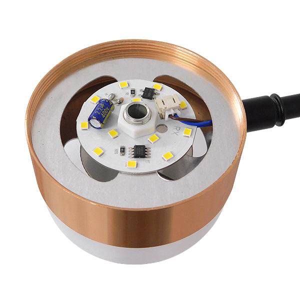 GloboStar® ORNATE 01552 Μοντέρνο Φωτιστικό Οροφής LED 56 Watt Πολύφωτο Μαύρο με Μπρονζέ και Χρυσές Λεπτομέρειες Μεταλλικό Λευκό Ημέρας 4500k Φ63 x Y36-45cm - ledmania.gr